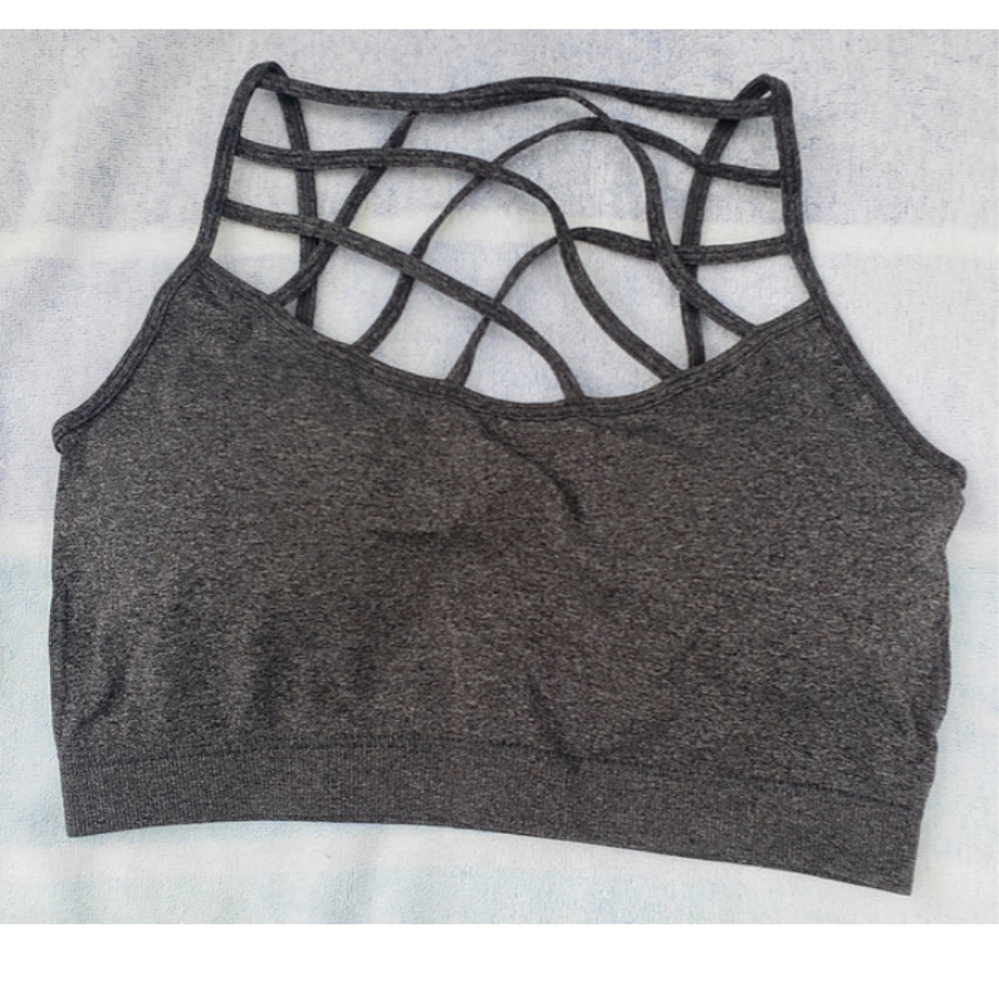 Grey strappy Bralette
